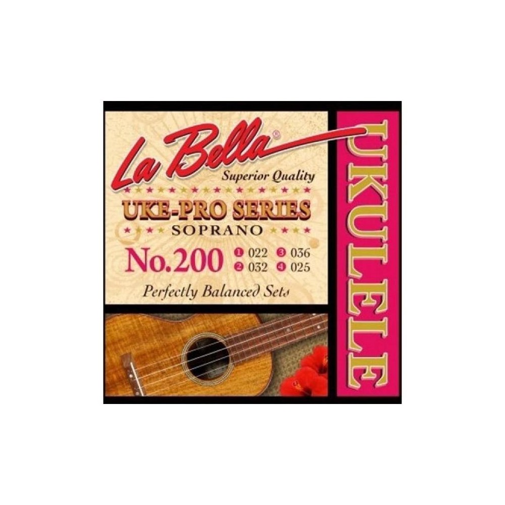 La Bella 200 Set Ukelele Pro Soprano