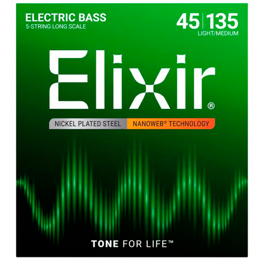 Elixir Nanoweb 5-Str. Light/Med (045-135)