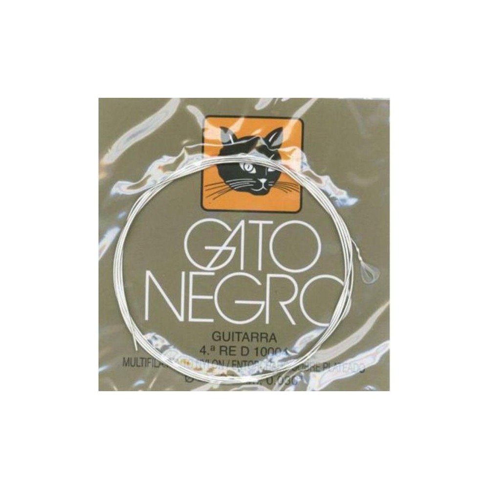 Gato Negro Cuerda Blanca 4ª Clásica