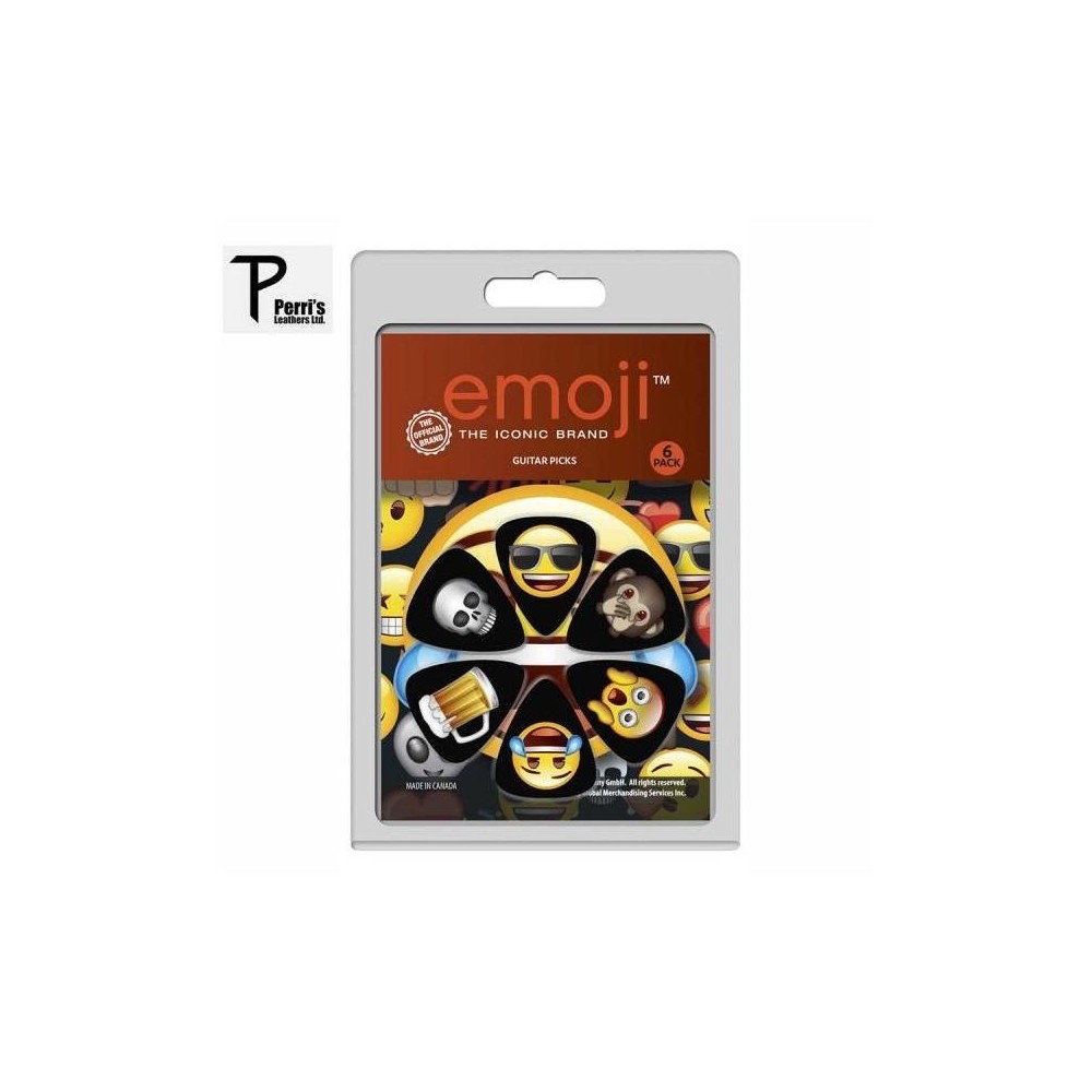 Perris LP-EMO10 blister con 6 púas emoticones Emoji Favourites