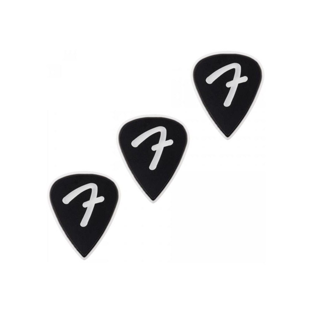 Fender 351 F Grip Black Pack 3 Púas