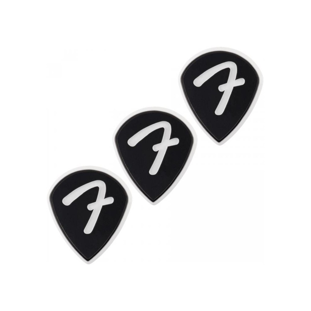 Fender 551 F Grip Black Pack 3 Púas