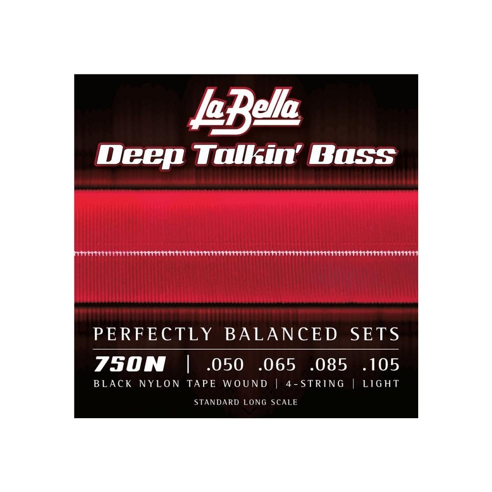 La Bella 750N DTB (50-105) Black Nylon Wound