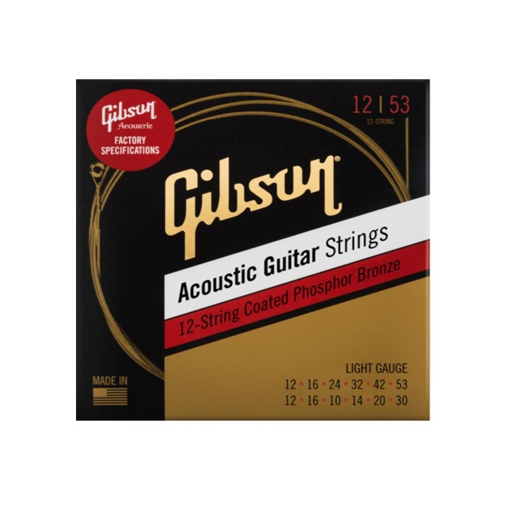 Gibson Phosphor Bronze (12-53) 12 Cuerdas