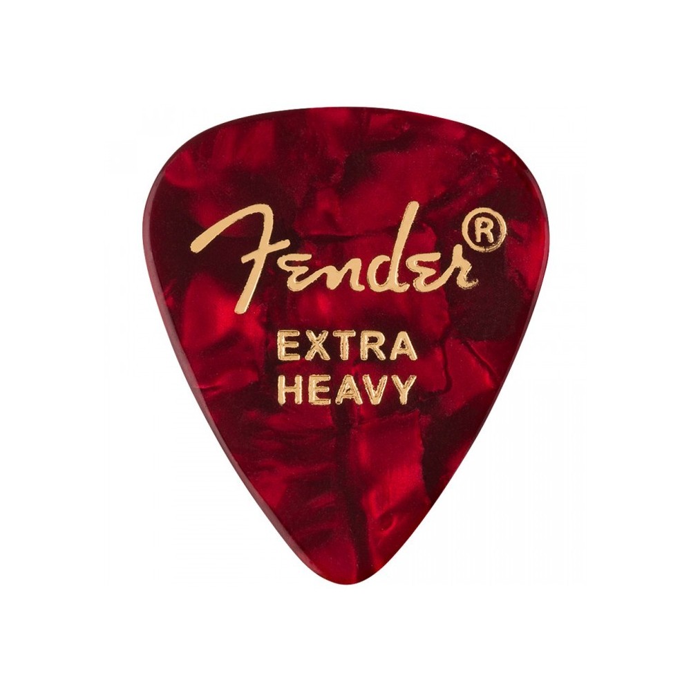 Fender 351 Premium Red Moto X Heavy Púa (Pack 12 Púas)