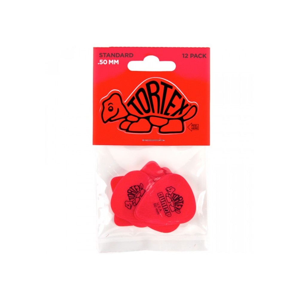 Dunlop Tortex Standard 0,50mm Roja (Pack 12)