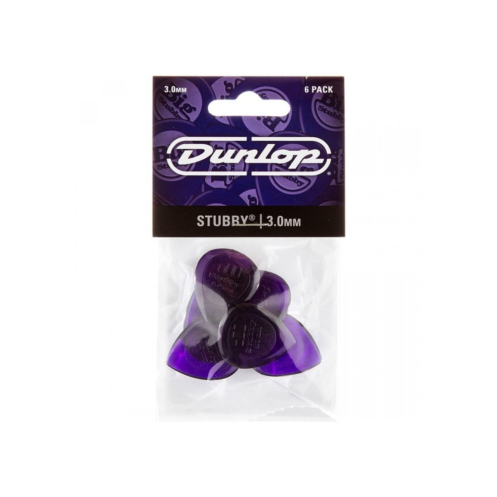 Dunlop Stubby Jazz 3,00mm Morada (Pack 6)