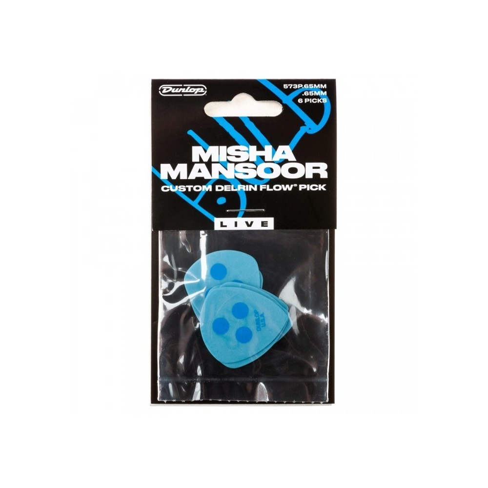 Dunlop Misha Mansoor's Custom Delrin 0,65 (PACK 6)