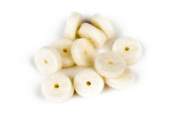 Fender White Felt Washers Pomo-Fieltro Pack 12