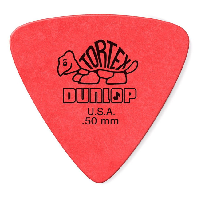 Dunlop Tortex Triangle 0,50mm Roja Púa (Bolsa 72 Uds)
