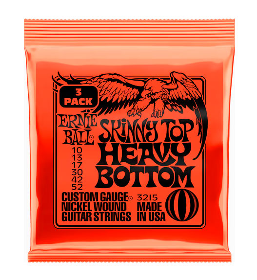 Ernie Ball 3215 Skinny Top Heavy Botton (10-52) 3 Sets