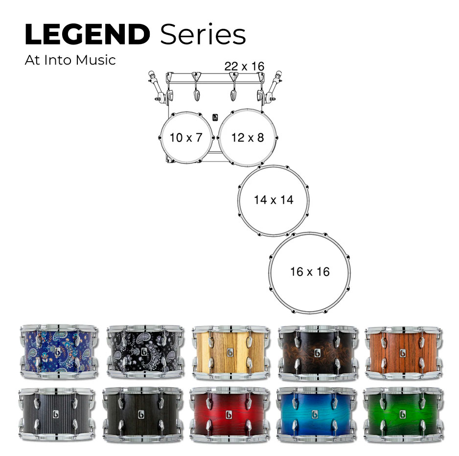 British Drum Co. Legend Fusion Rock Kit  22" LEG-22-FS-RK