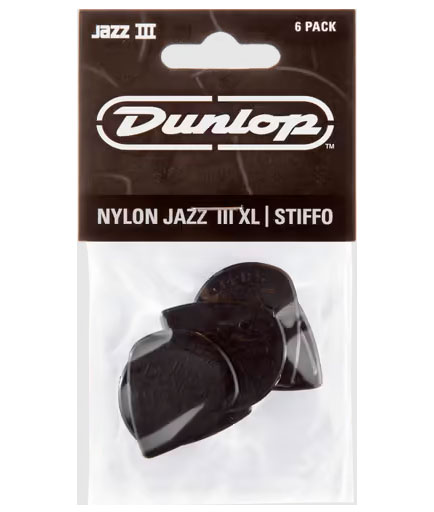 Dunlop Jazz III XL Stiffo 1,38mm Negra (Pack 6)