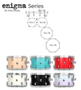 British Drum Co. Enigma Fusion Rock Shell Kit 22&quot; ENG-22-CB