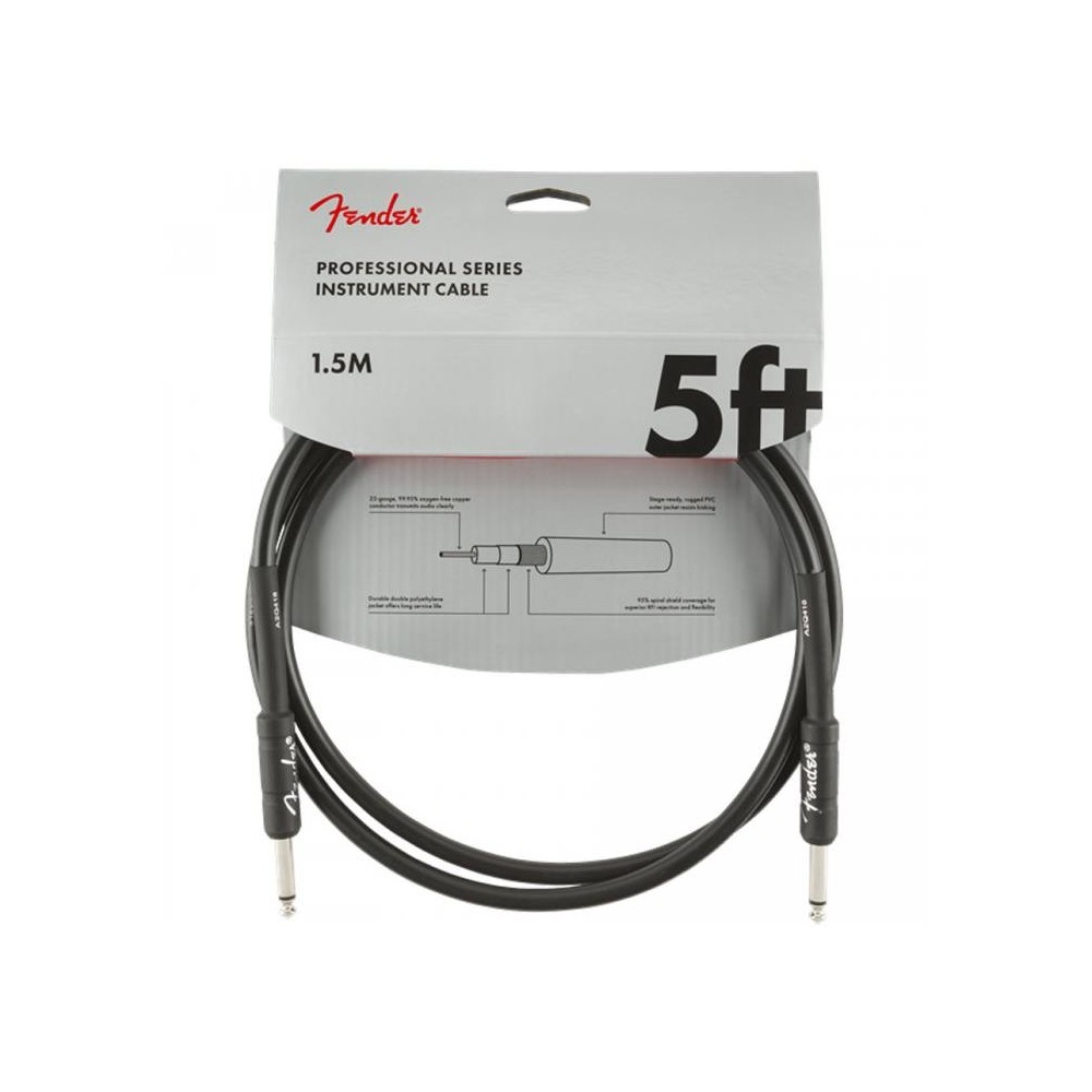 Fender Professional Cable Black 1,5m