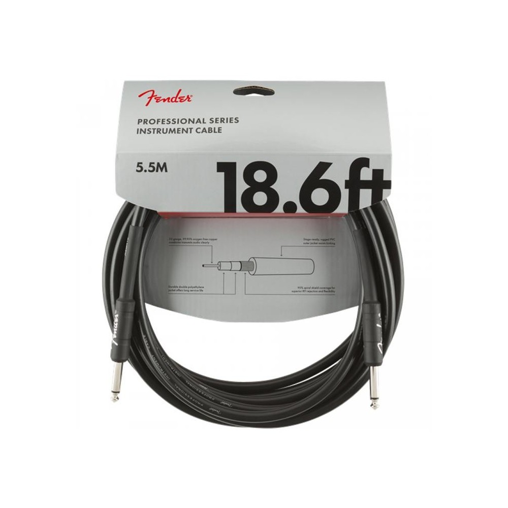 Fender Professional Cable Black 5,5m