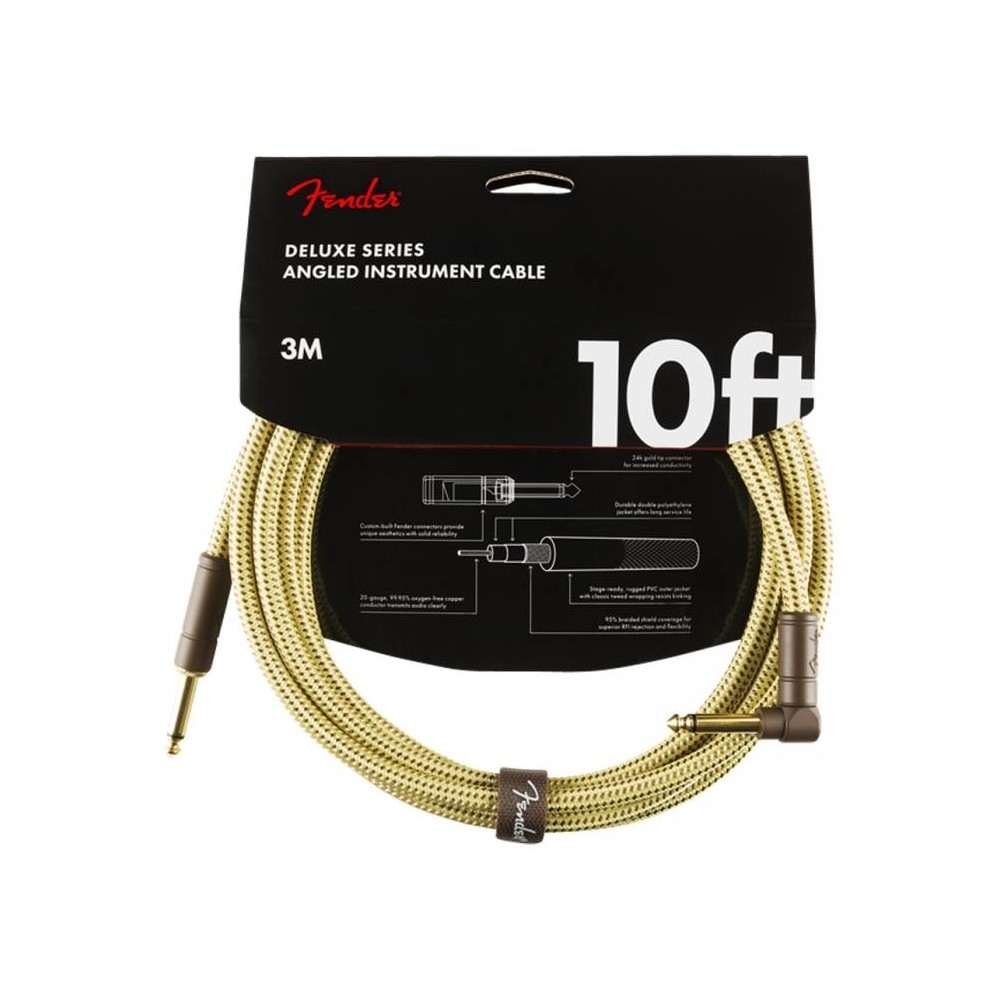 Fender Deluxe Cable Tweed Angulo 3m