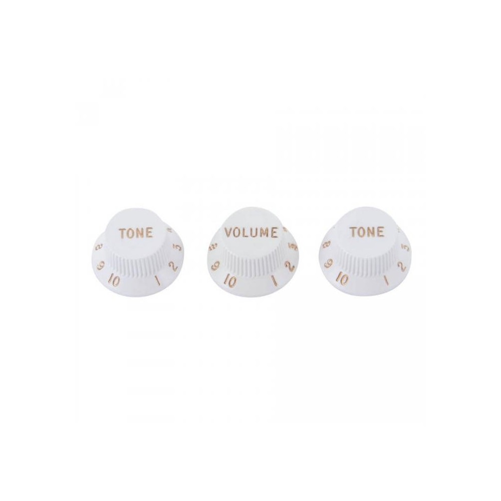 Fender Strat Mandos Volumen y Tono Set White