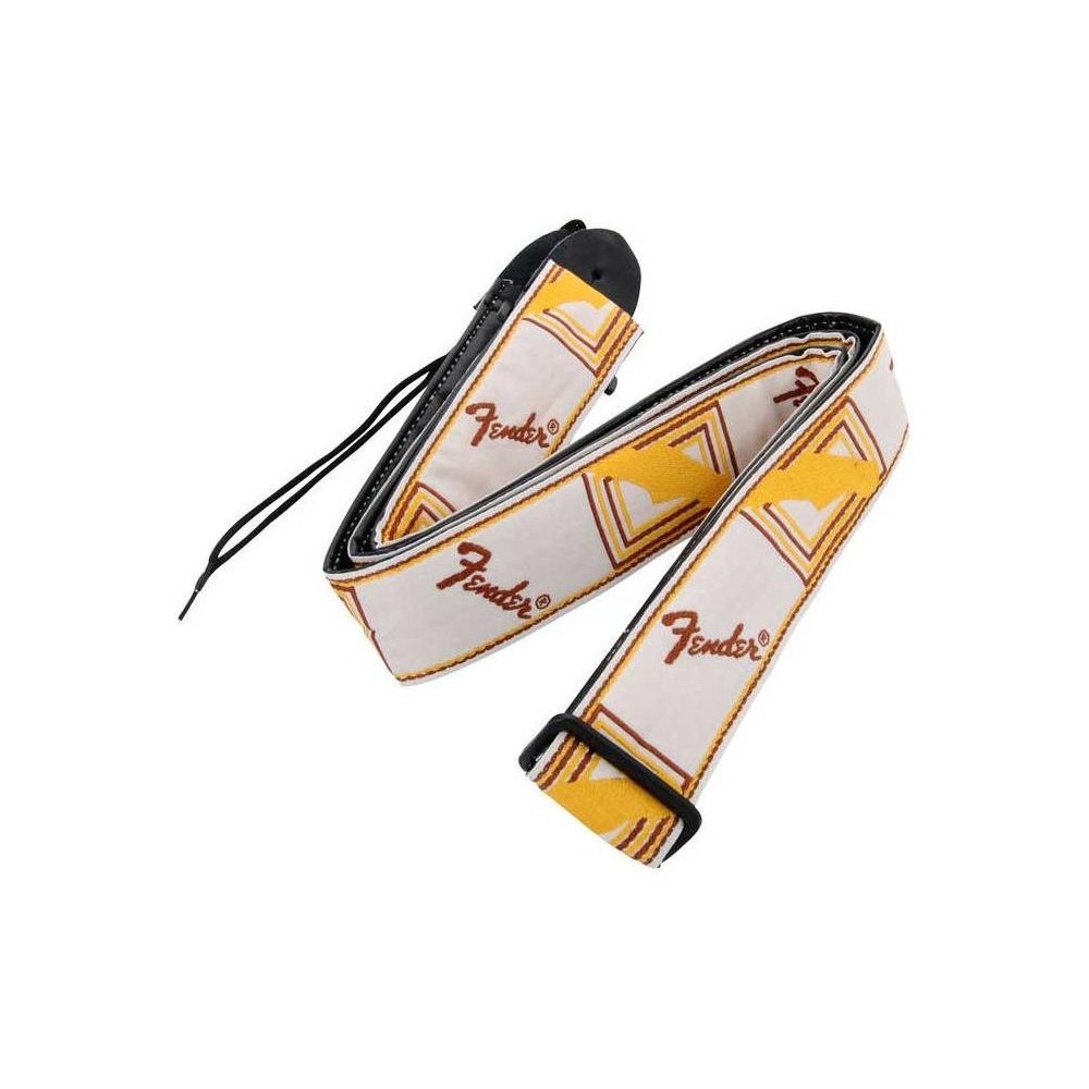 Fender Monogrammed 2 White/Brown/Yellow 5 cm