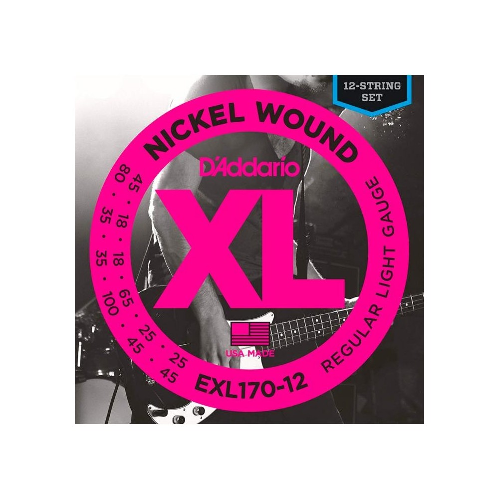 Daddario EXL170-12 (45-100) 12 Cuerdas Nickel Wound