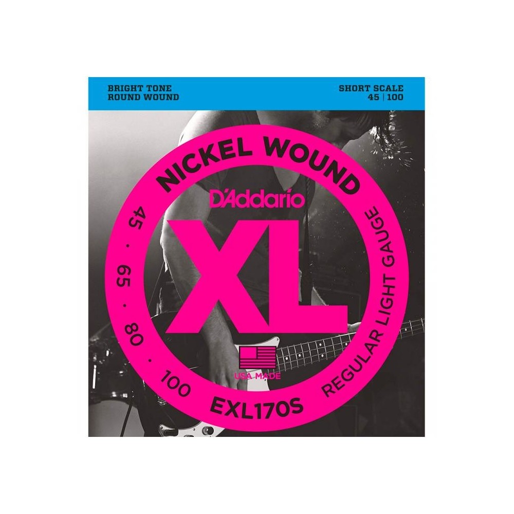 DAddario EXL170S (45-100) XL Nickel Wound Light Escala Corta