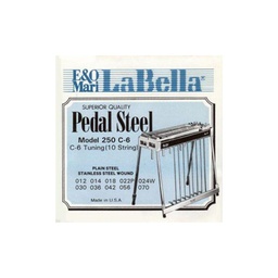 [JUEGPSTLAB001] Juego Cuerdas La Bella Pedal Steel 250-C6 Acero 10 Cuerdas