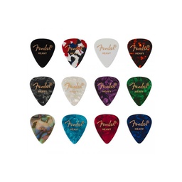 [PUASGUIFEN060] Fender 351 Celluloid Medley Heavy Pack 12 Púas