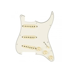[PASTGUIFEN045] Fender Set Golpeador Parchment 11 Hole Pastillas Vintage Noiseless SSS Aged White