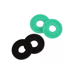 [POMOGUIFEN009] Fender Strap Blocks 4 Pack Black/Surf Green Pomos Guitarra