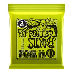 [JUEGELEERN018] Ernie Ball 3221 Regular Slinky (10-46) 3 Sets