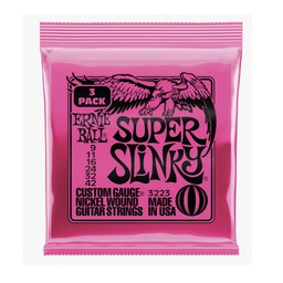 [JUEGELEERN020] Ernie Ball 3223 Super Slinky (09-42) 3 Sets