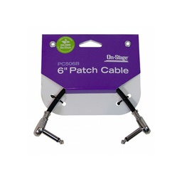 [CABLGUIOSS026] On Stage PC506B Cable Pedales J/J plano 15cm Negro