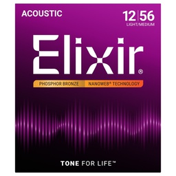 [JUEGGUIELX055] Elixir (12-56) Nanoweb 80/20 Bronze