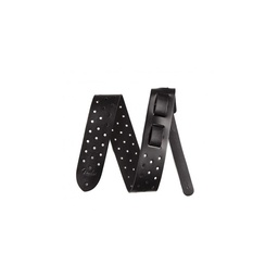 [CORRGUIFEN042] Fender Leather Punched Holes Black Correa 2,5