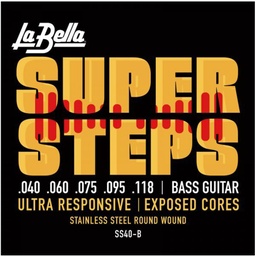 [JUEGBAJLAB040] La Bella SS40-B Super Steps (45-128) 5 Cuerdas