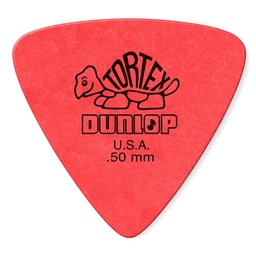 [PUASGUIDUN184] Dunlop Tortex Triangle 0,50mm Roja Púa (Bolsa 72 Uds)