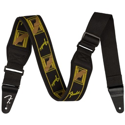 [CORRGUIFEN161] Fender Swell Neoprene Strap Blk/Ylw/Brn Mono 2,5&quot; Correa