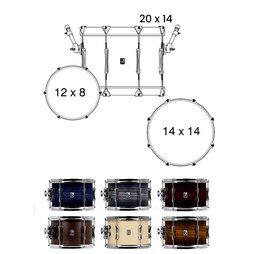 [BATEPERBRIT004] British Drum Co. Lounge Club Kit 20&quot; LON-20-CB