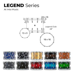 [BATEPERBRIT011] British Drum Co. Legend Club Kit  24&quot; LEG-24-CB