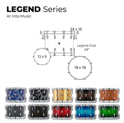 [BATEPERBRIT011] British Drum Co. Legend Club Kit  24" LEG-24-CB