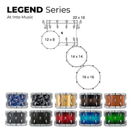 [BATEPERBRIT014] British Drum Co. Legend Rock Kit  22" LEG-22-RK