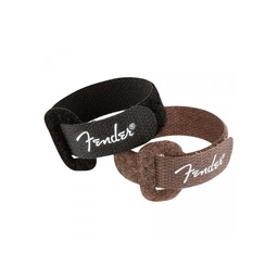 [CABLSONFEN001] Fender Velcro Cable Bridas 7" Black &amp; Brown Pack 6