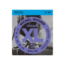 [JUEGELEDAD006] DAddario EXL115 (11-49) XL Nickel Wound Medium