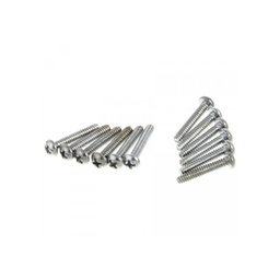 [TORNGUIFEN007] Fender Tornillos Pastilla Strat/Tele Cromados (12 Uds)