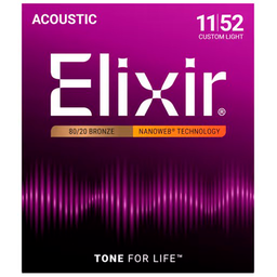 [JUEGGUIELX020] Elixir Nanoweb Custom Light Phosphor Acústica (11-52)