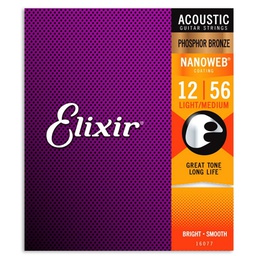 [JUEGGUIELX027] Elixir Nanoweb Light-Medium Acústica (12-56)