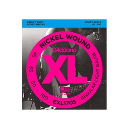 [JUEGBAJDAD034] DAddario EXL170S (45-100) XL Nickel Wound Light Escala Corta
